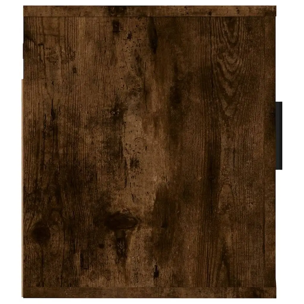 Wall Mounted TV Cabinet Smoked Oak Floating Display Shelf 40 x 34.5 x 40 cm 2 Piece