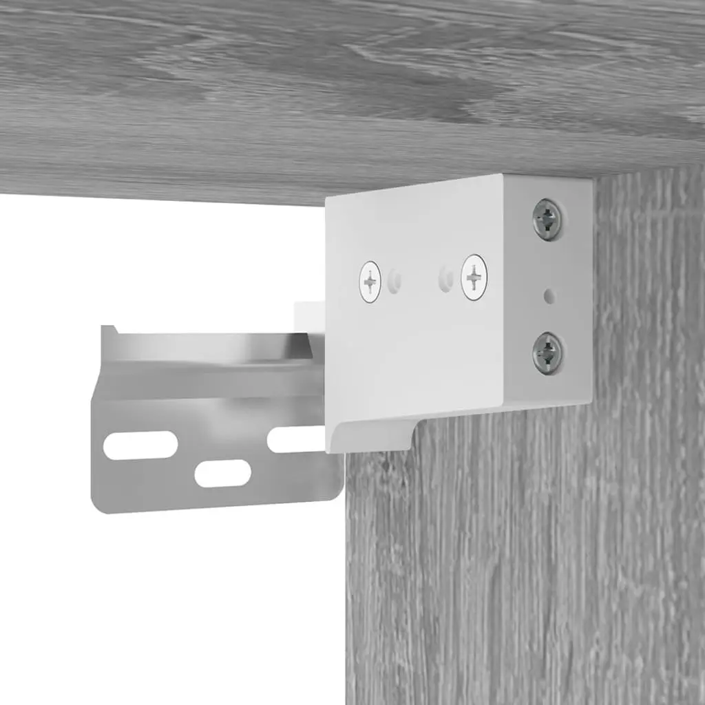Grey Wall Mounted Media Storage Cabinet 40x34.5x40cm