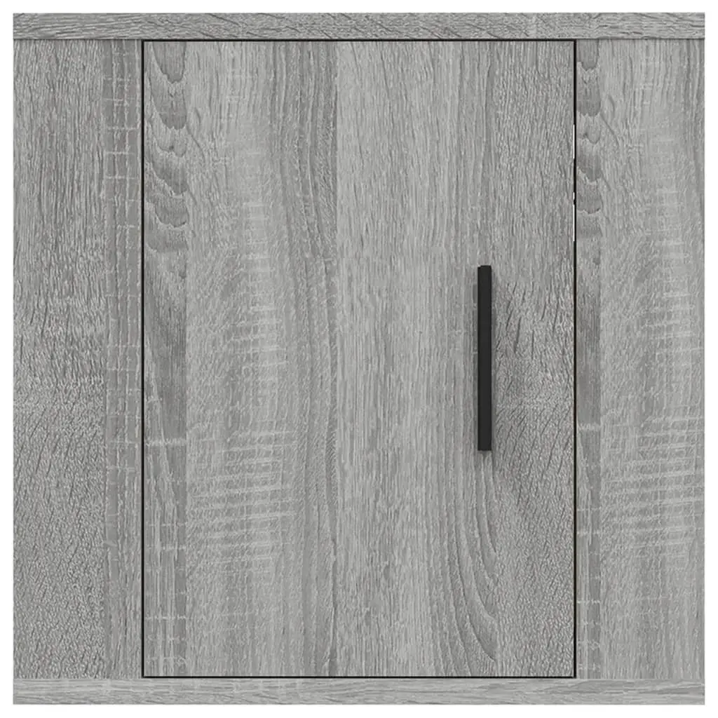 Wall Mounted TV Cabinet Grey Sonoma 40x34.5x40cm Storage Unit Media Display
