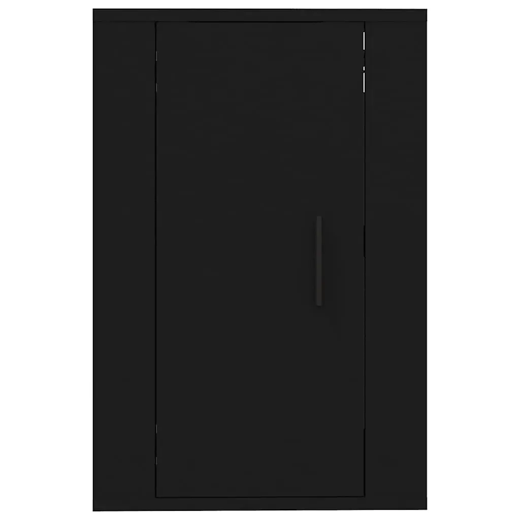 Black Wall Mounted TV Cabinet