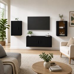 Your Friendly Black Wall Mounted TV Cabinet Solution