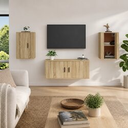 Friendly Sonoma Oak Wall Mounted TV Cabinets for You