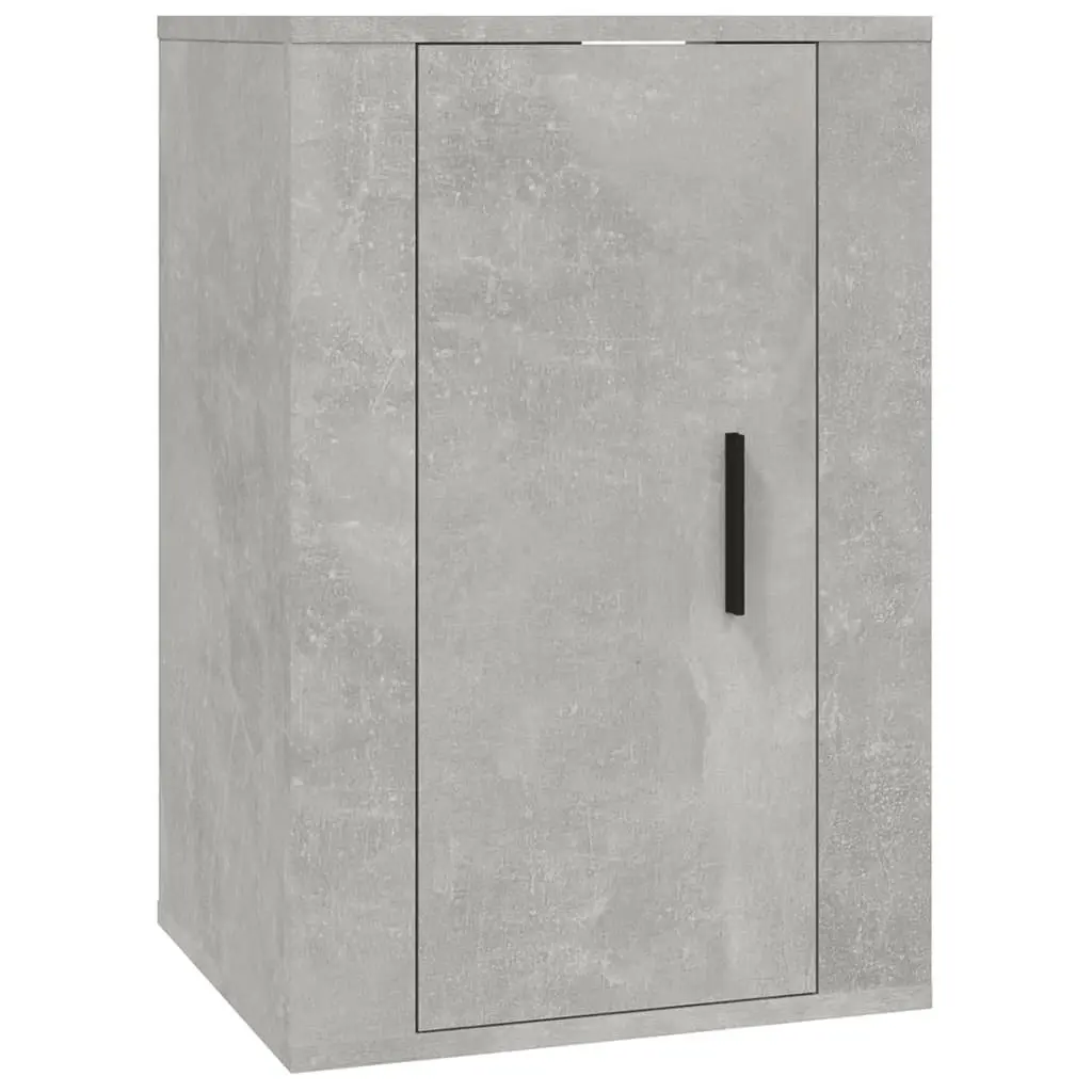 Grey Wall Mounted TV Cabinet Media Storage Unit 40x34.5x60cm