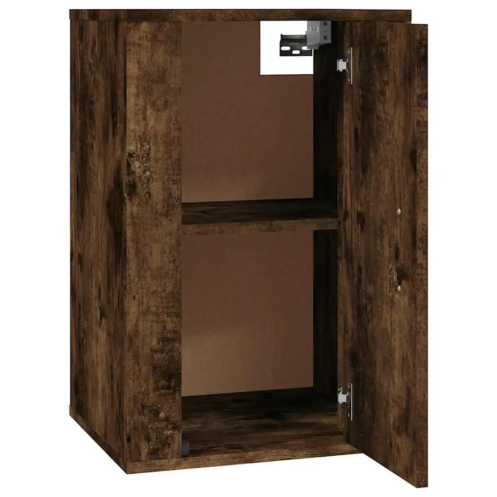 Wall Mounted TV Cabinet 40x34.5x60cm Brown Wood Storage Unit Organiser