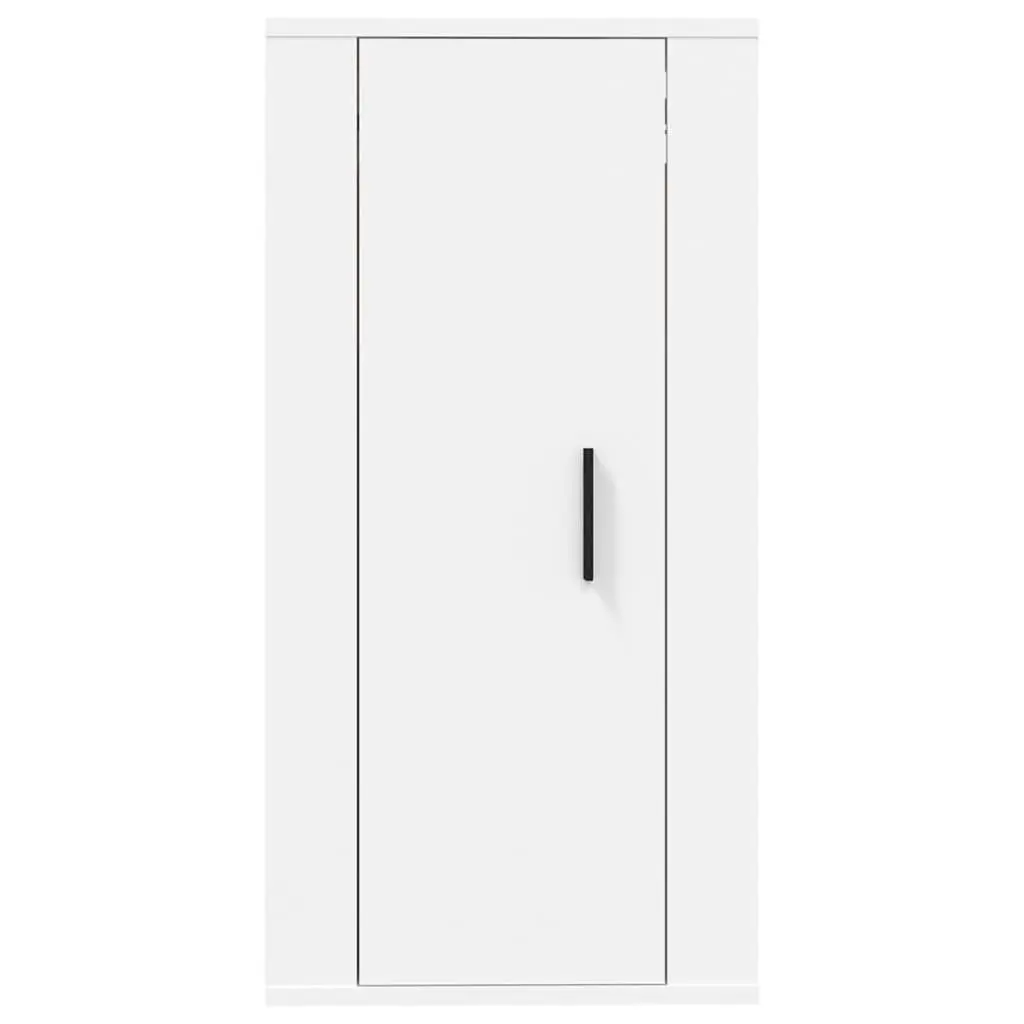 Wall Mounted Storage Unit White TV Cabinet Media Display 40x34.5x80cm