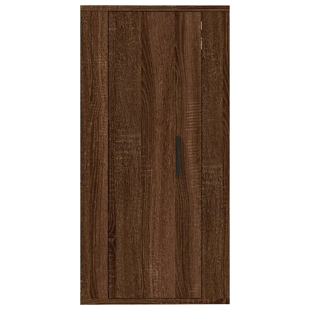 Wall Mounted TV Cabinet Brown Oak Engineered Wood 40x34.5x80 cm