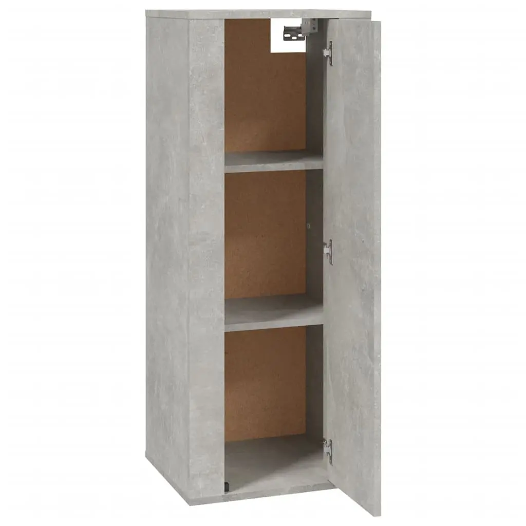 Wall Mounted TV Cabinet Grey 40x34.5x100cm Media Storage Unit 3 Compartment