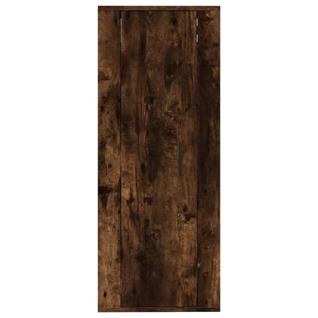 Wall Mounted TV Cabinet Brown Engineered Wood Media Unit Storage 40x34.5x100cm