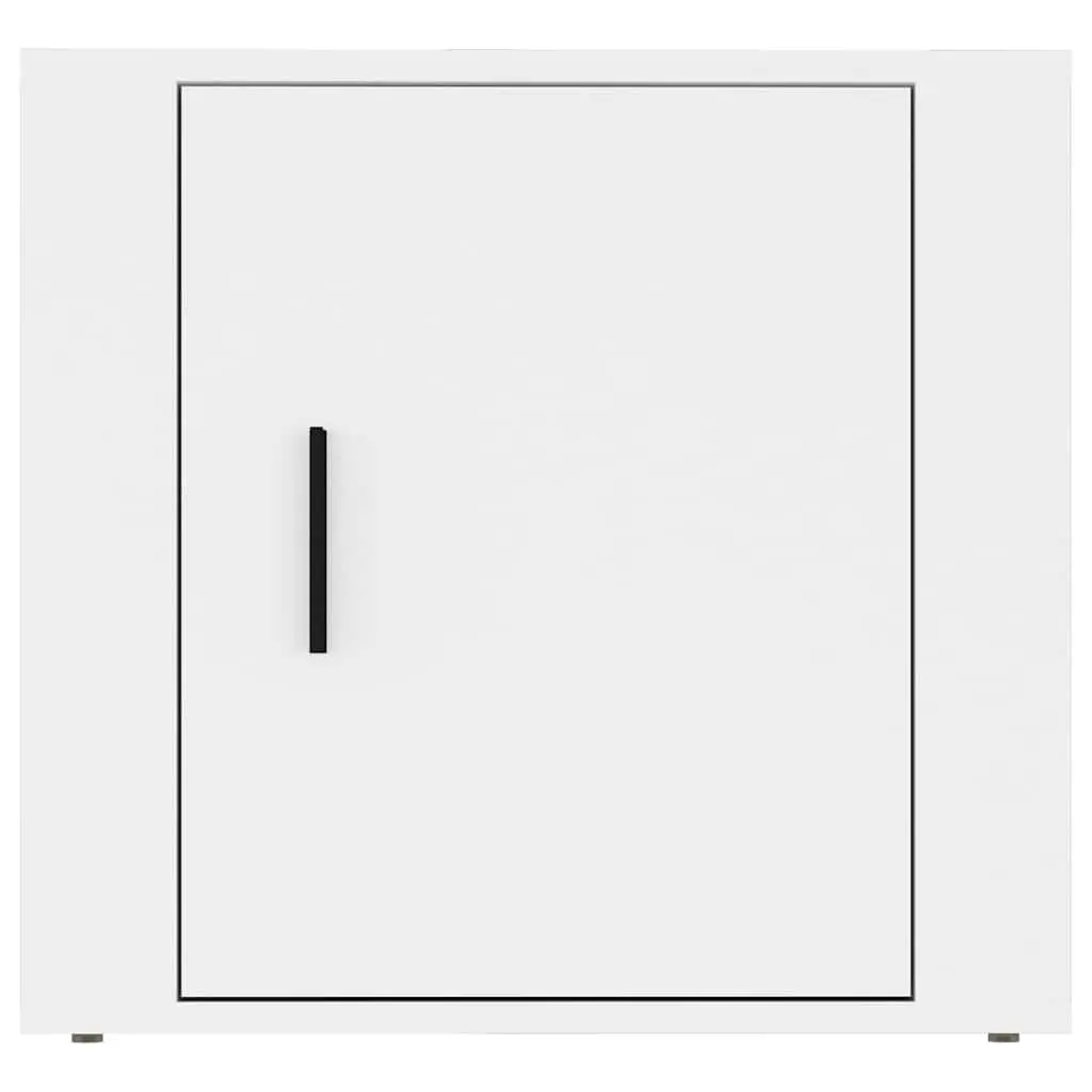 Bedside Cabinets White Engineered Wood Storage Table 50x39x47cm 2 Piece