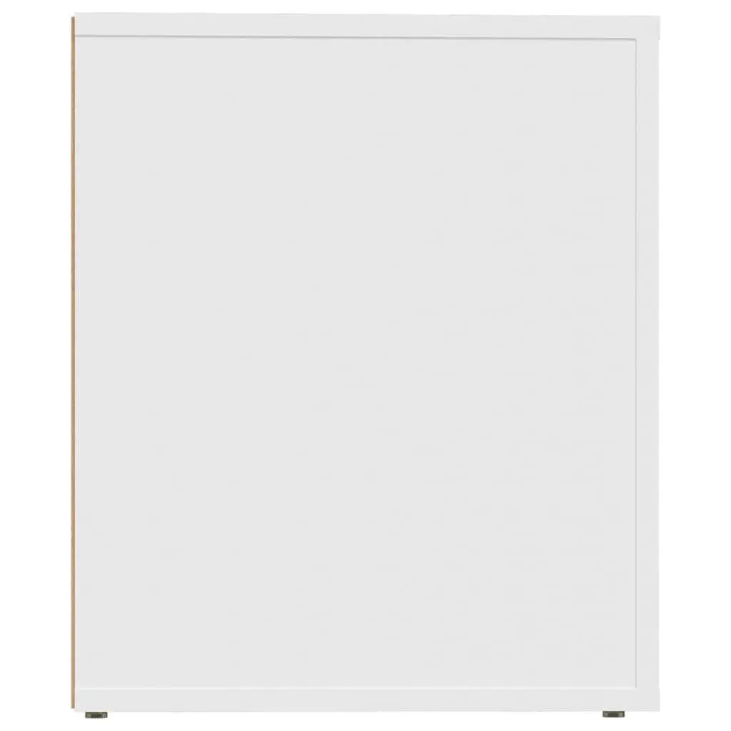Bedside Cabinets White Engineered Wood Storage Table 50x39x47cm 2 Piece