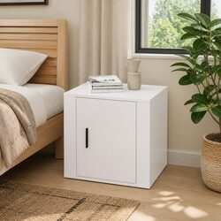 Friendly White Bedside Cabinet for Your Bedroom