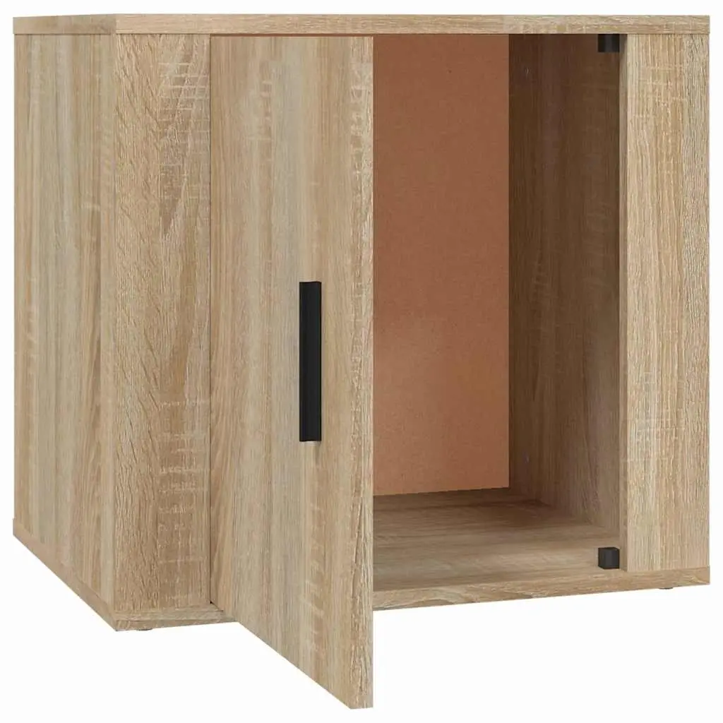 Bedside Cabinets Brown Storage Side Tables 50W x 39D x 47H cm 2 Piece