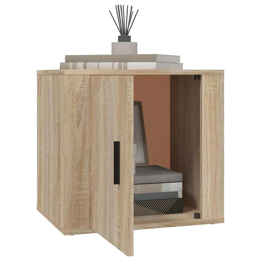 Bedside Cabinets Brown Storage Side Tables 50W x 39D x 47H cm 2 Piece