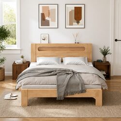 Bedside Cabinets 2 pcs Brown Oak Storage Furniture Side Table Nightstand Bedroom