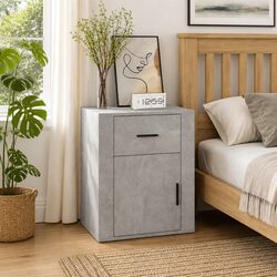 Friendly Grey Nightstand for Your Organized Space