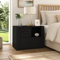 Your Friendly Black Bedside Cabinet with Drawers