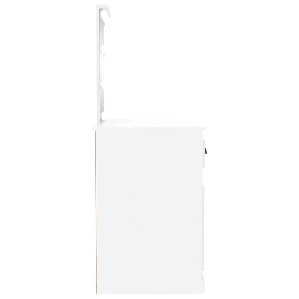 Dressing Table White LED Mirror Makeup Desk Storage Unit 90x50x1325cm