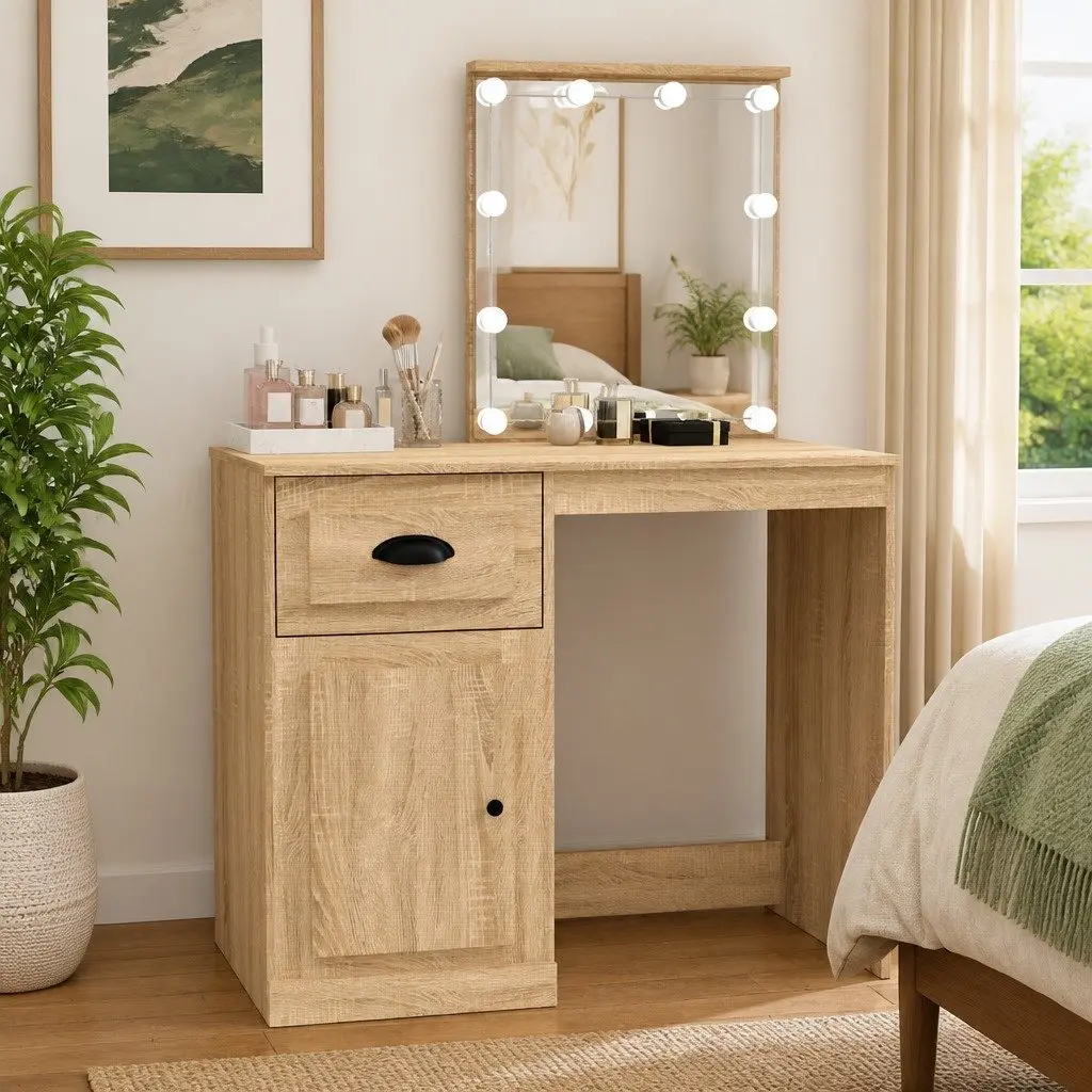 Dressing Table with LED Mirror