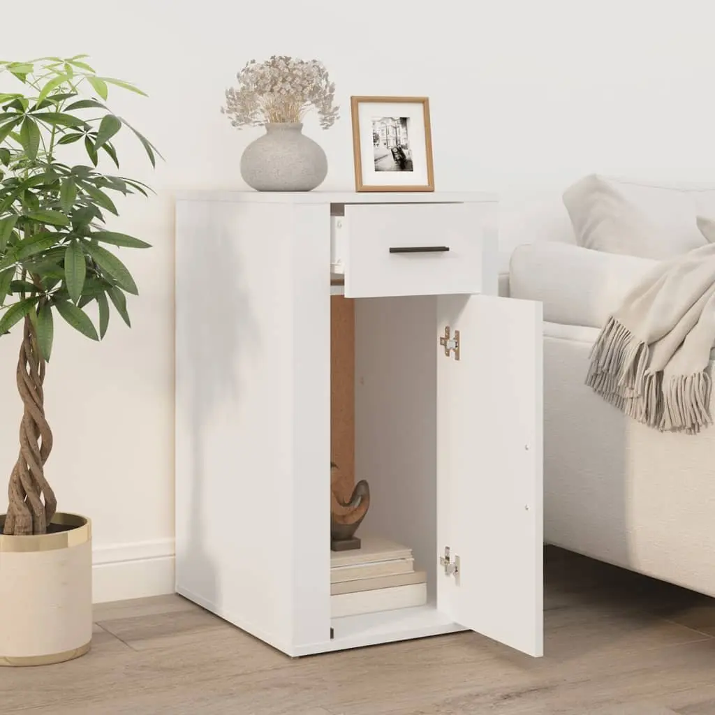 White Desk Cabinet for Organized Spaces