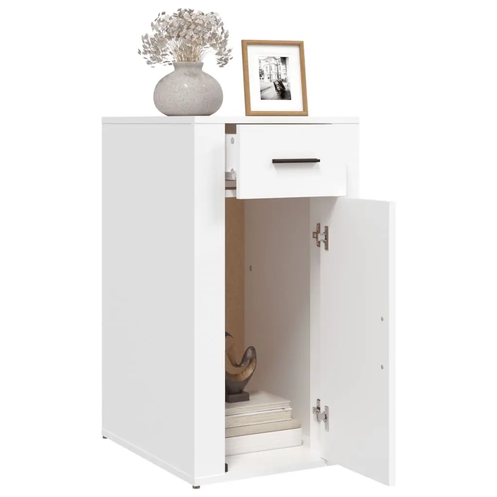 White Desk Cabinet for Organized Spaces