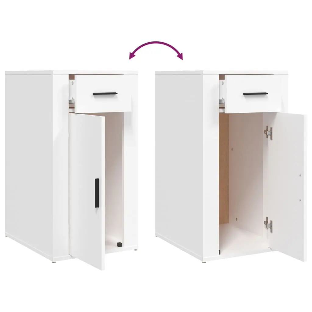 White Desk Cabinet for Organized Spaces