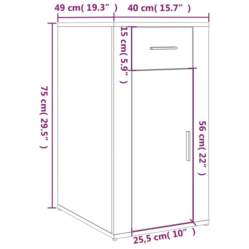 White Desk Cabinet for Organized Spaces