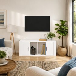 Your New Favorite High Gloss White TV Cabinet
