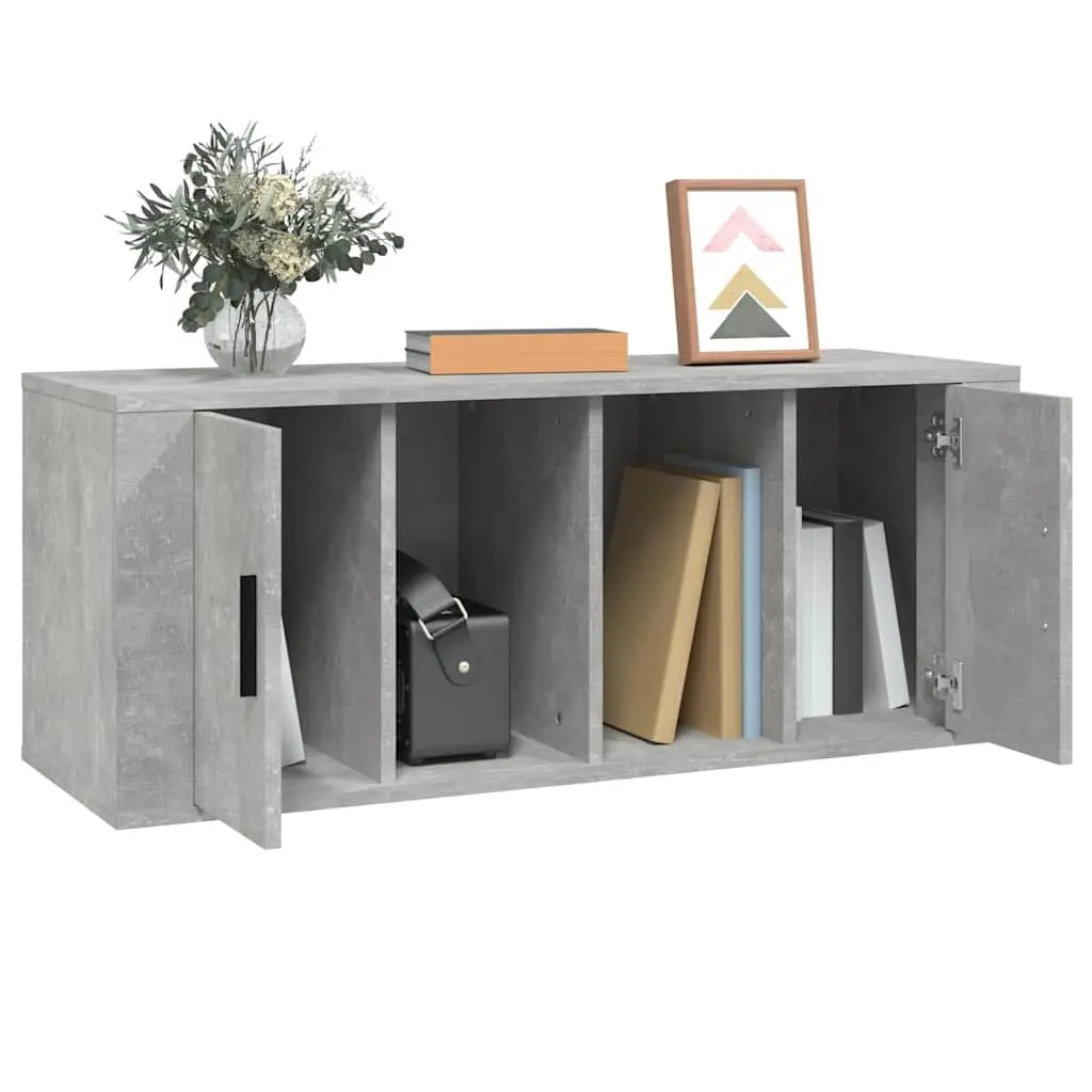 Grey TV Cabinet with Ample Storage