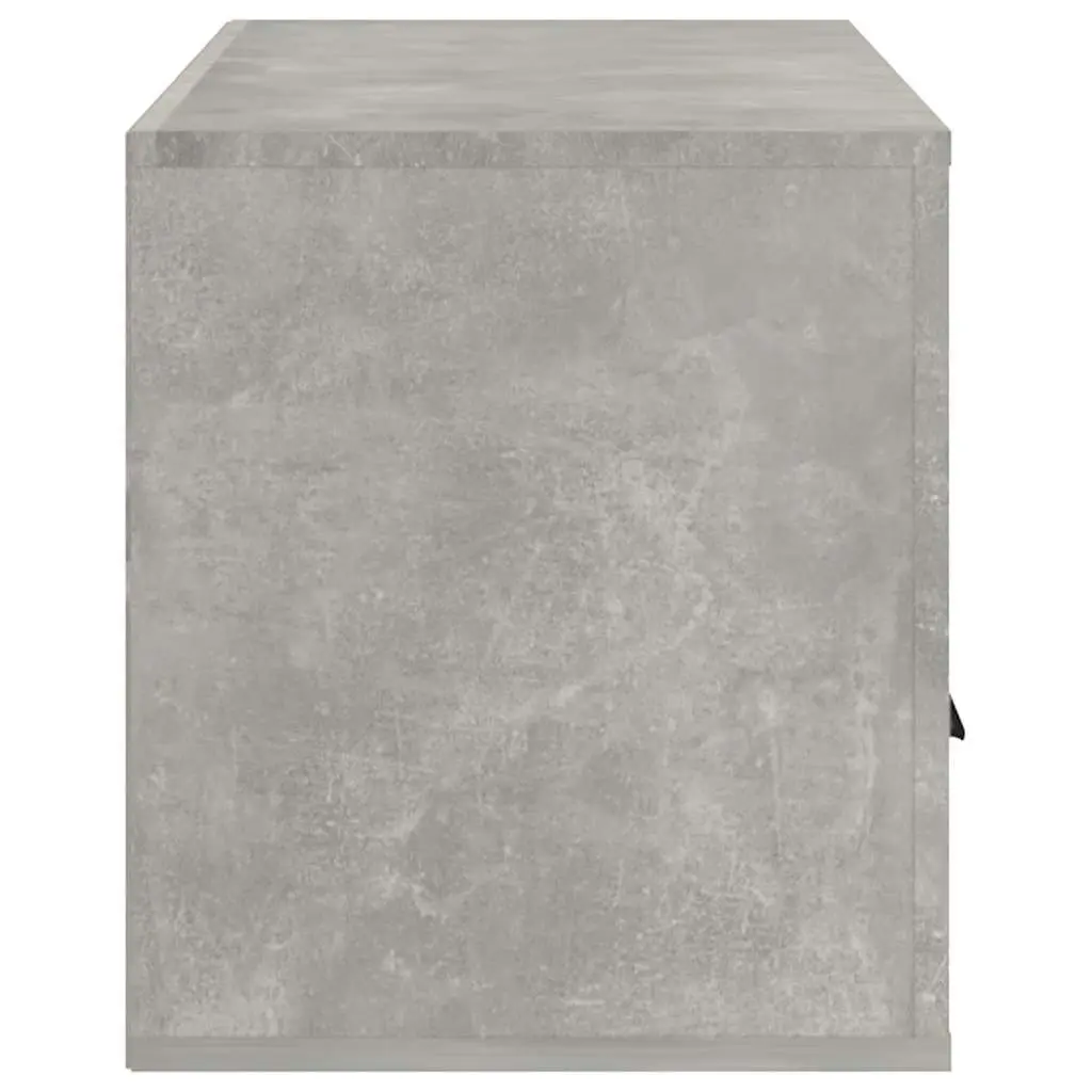 TV Cabinet Concrete Grey Engineered Wood Media Storage Unit 100 x 35 x 40 cm