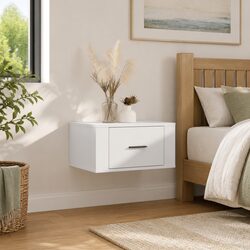 Your Ideal Floating White Bedside Cabinet