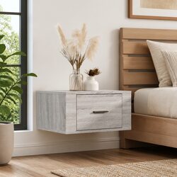 Your New Grey Sonoma Floating Bedside Cabinet