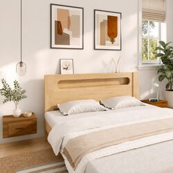 Wall-mounted Bedside Cabinets 2 pcs Brown Oak Floating Storage 50x36x25 cm