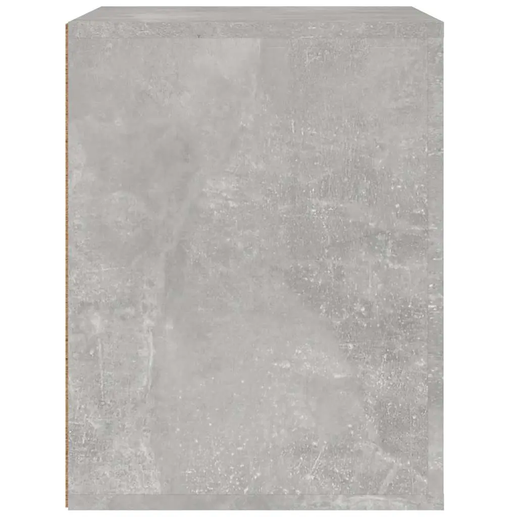 Wall-mounted Bedside Cabinet Grey Floating Nightstand 50W x 36D x 47H cm