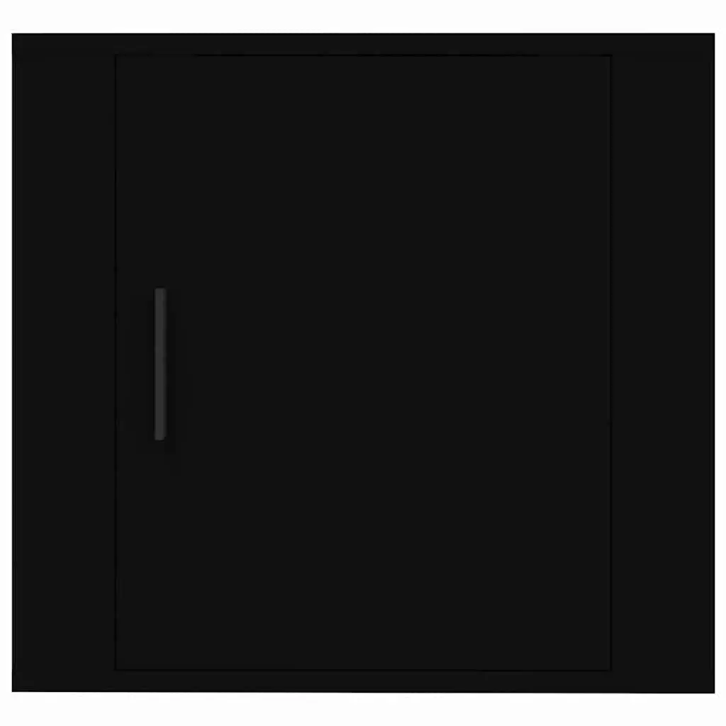 Wall-mounted Bedside Cabinet Black Floating Storage Organiser 50 x 30 x 47 cm 2 pcs