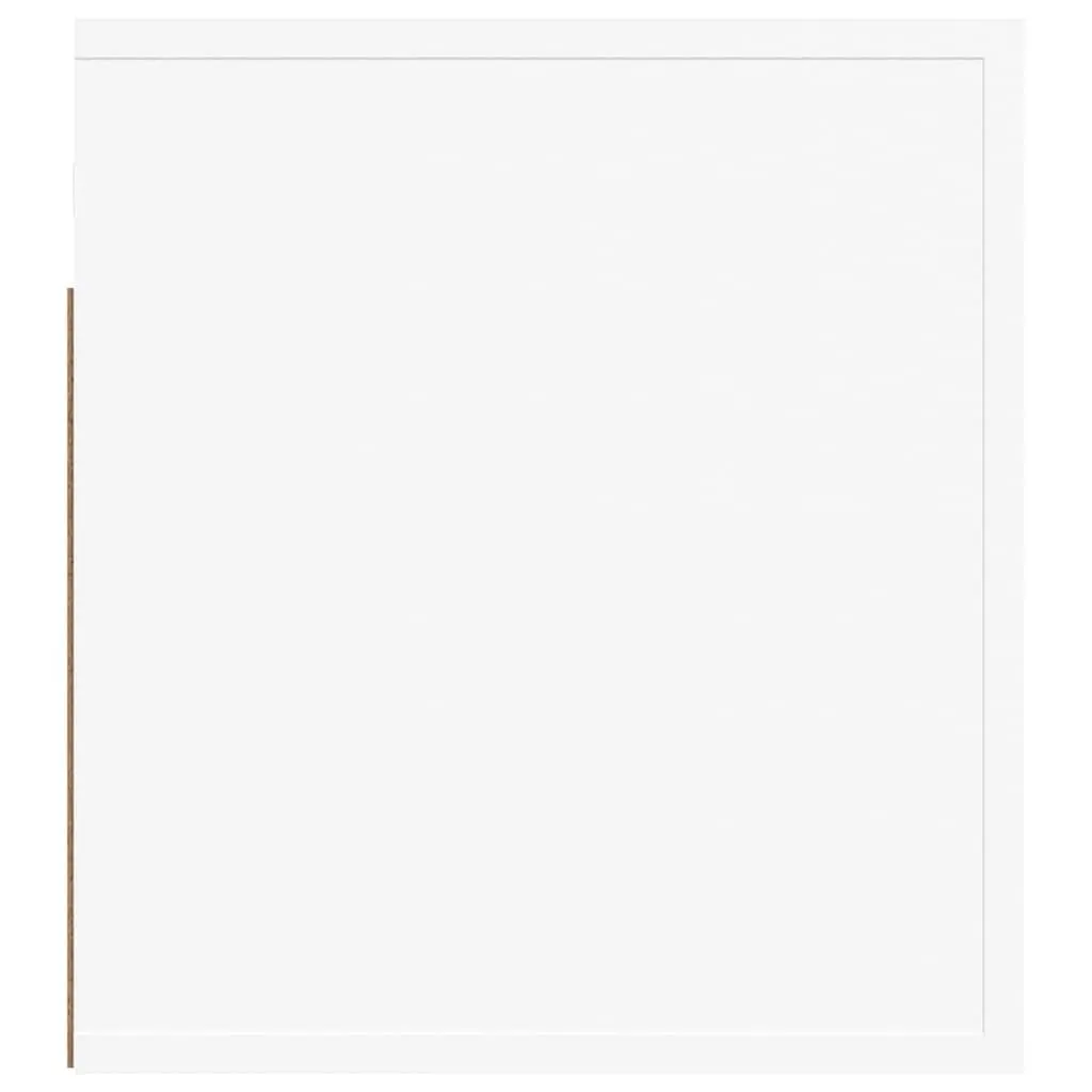 Wall-mounted Bedside Cabinet White Floating Storage Unit 50 x 36 x 40 cm