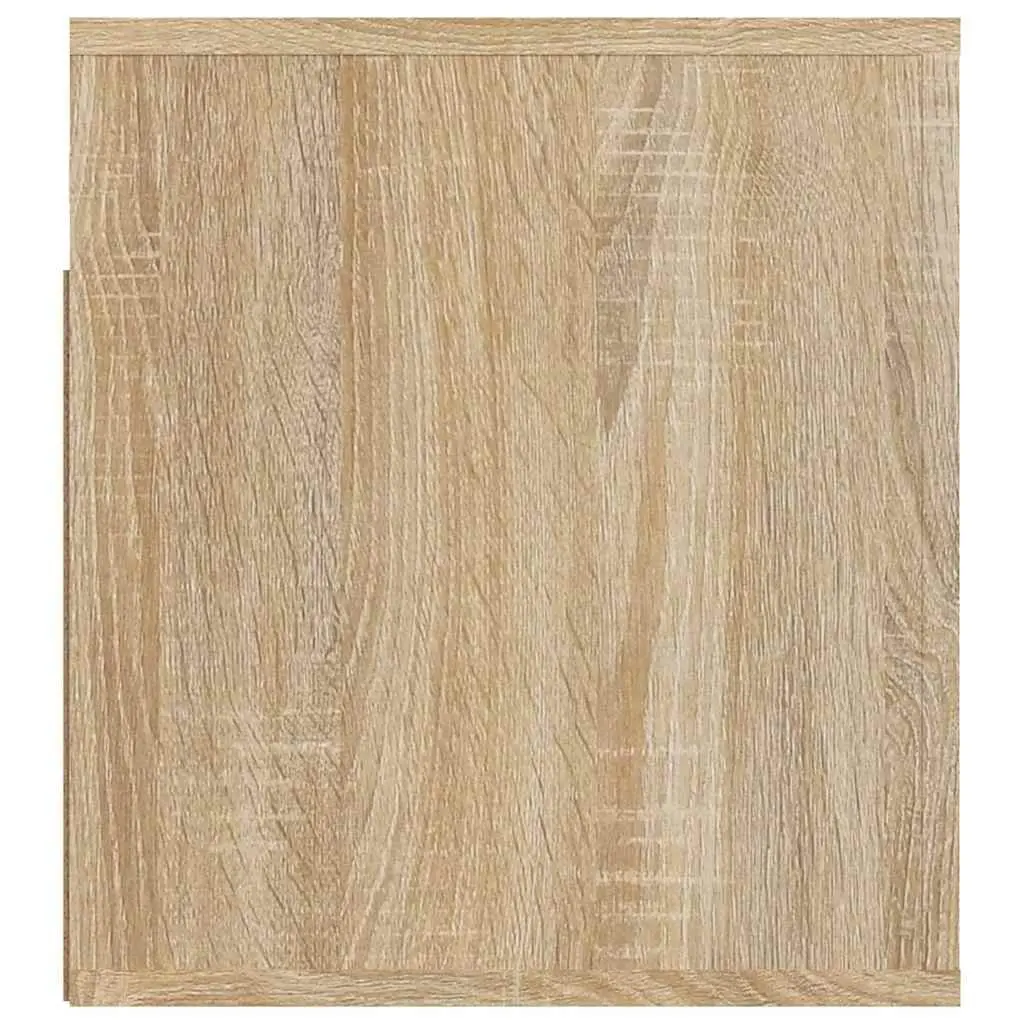 Wall-Mounted Bedside Cabinets 2 pcs Floating Storage Bedroom Sonoma Oak