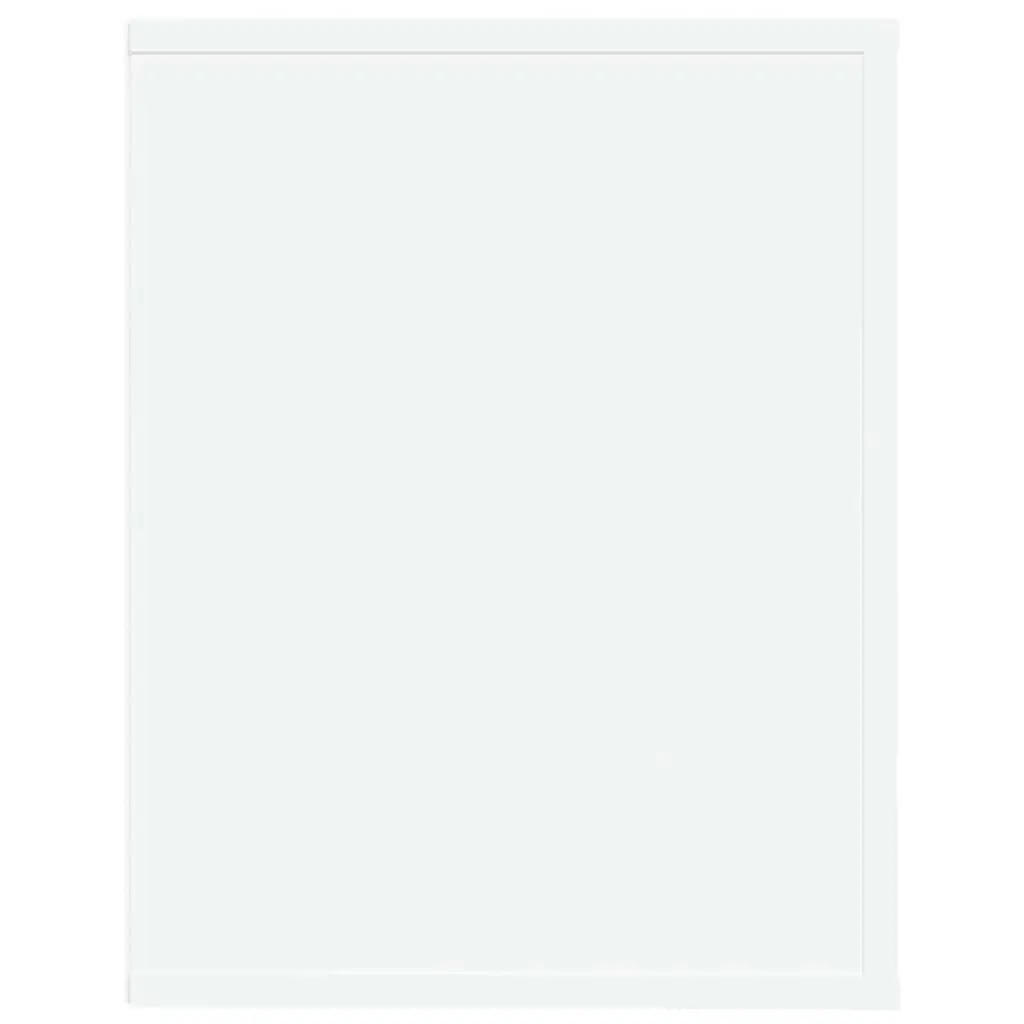 Shoe Rack White Engineered Wood 75x35x45cm 2 Compartments