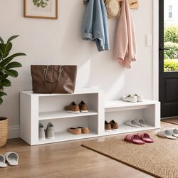 Your Ideal Shoe Cabinet: 150x35x45 cm in White
