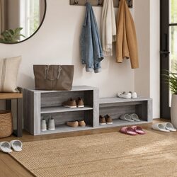 Friendly Grey Shoe Cabinet for Your Entryway