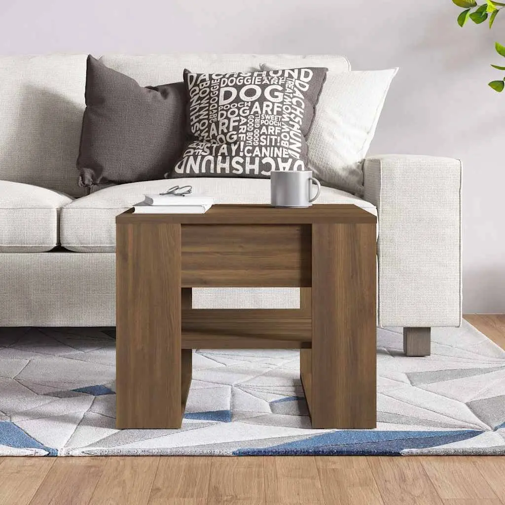 Brown Coffee Table with Storage