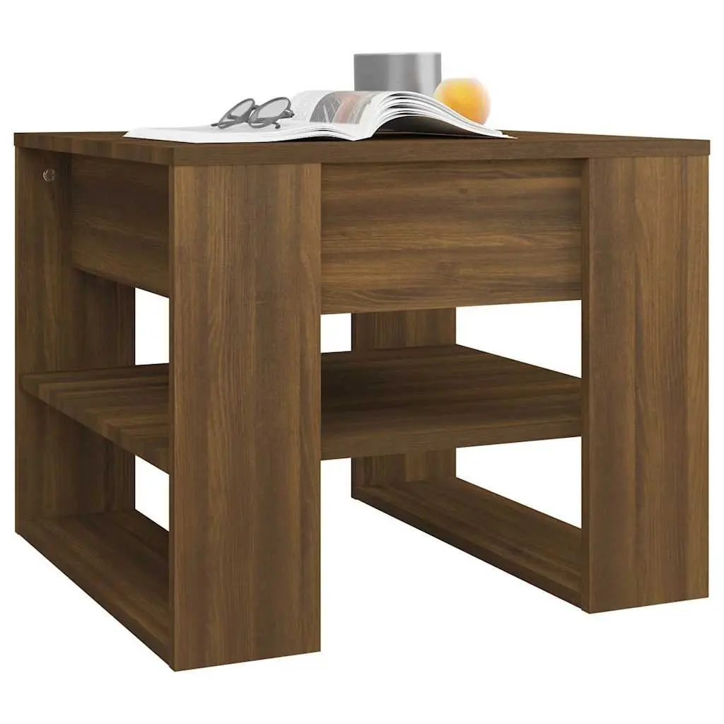 Brown Coffee Table with Storage