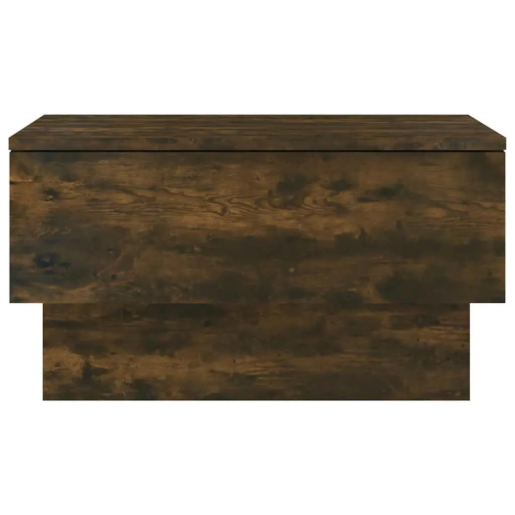 Floating Bedside Cabinet Smoked Oak Wall-mounted Storage Unit Bedroom