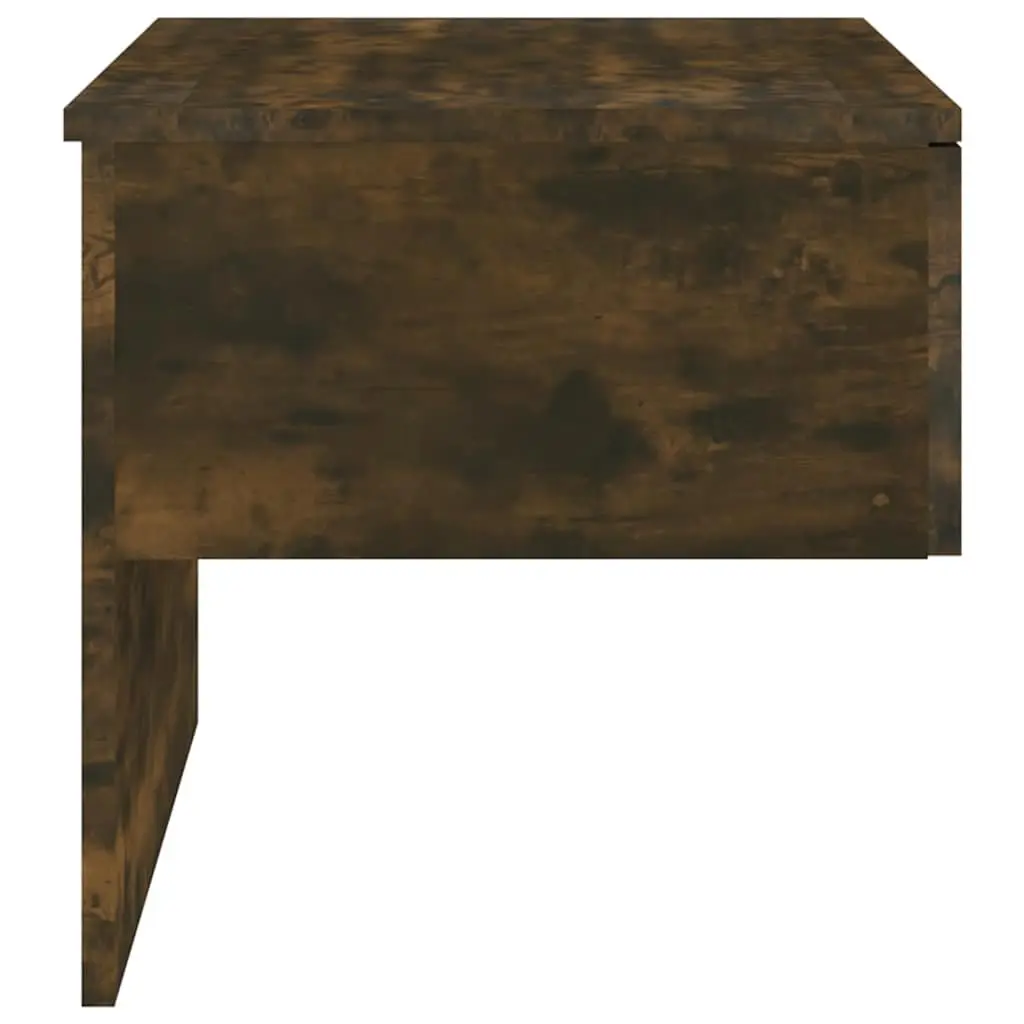 Wall-mounted Bedside Cabinets Set of 2 Floating Storage Shelves Brown