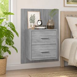 Your New Grey Sonoma Wall-mounted Bedside Cabinet