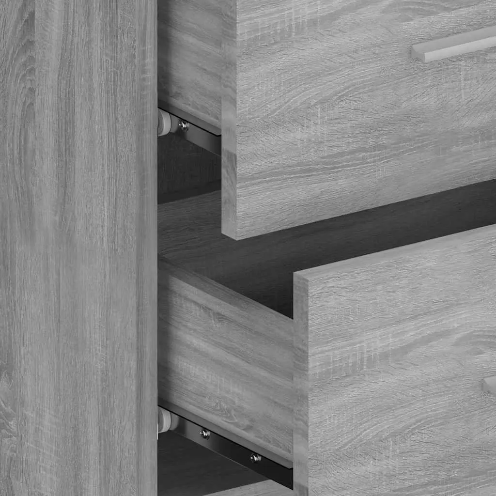 Grey Sonoma Wall-mounted Bedside Cabinet