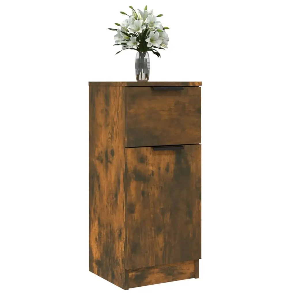 Sideboard Cabinet Brown Engineered Wood Storage Buffet Display Cupboard 2 pcs