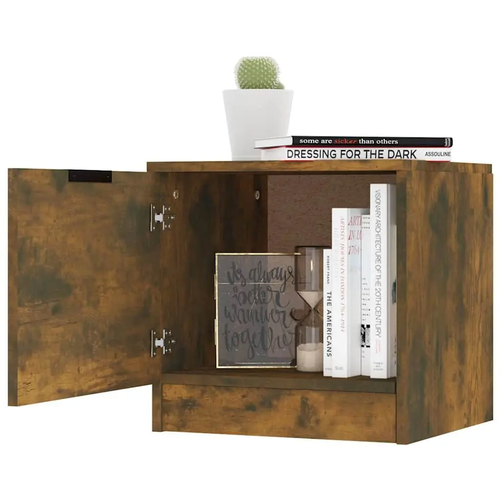 Bedside Cabinets 2 pcs Brown Nightstand Storage Table End Side 40x39x40 cm