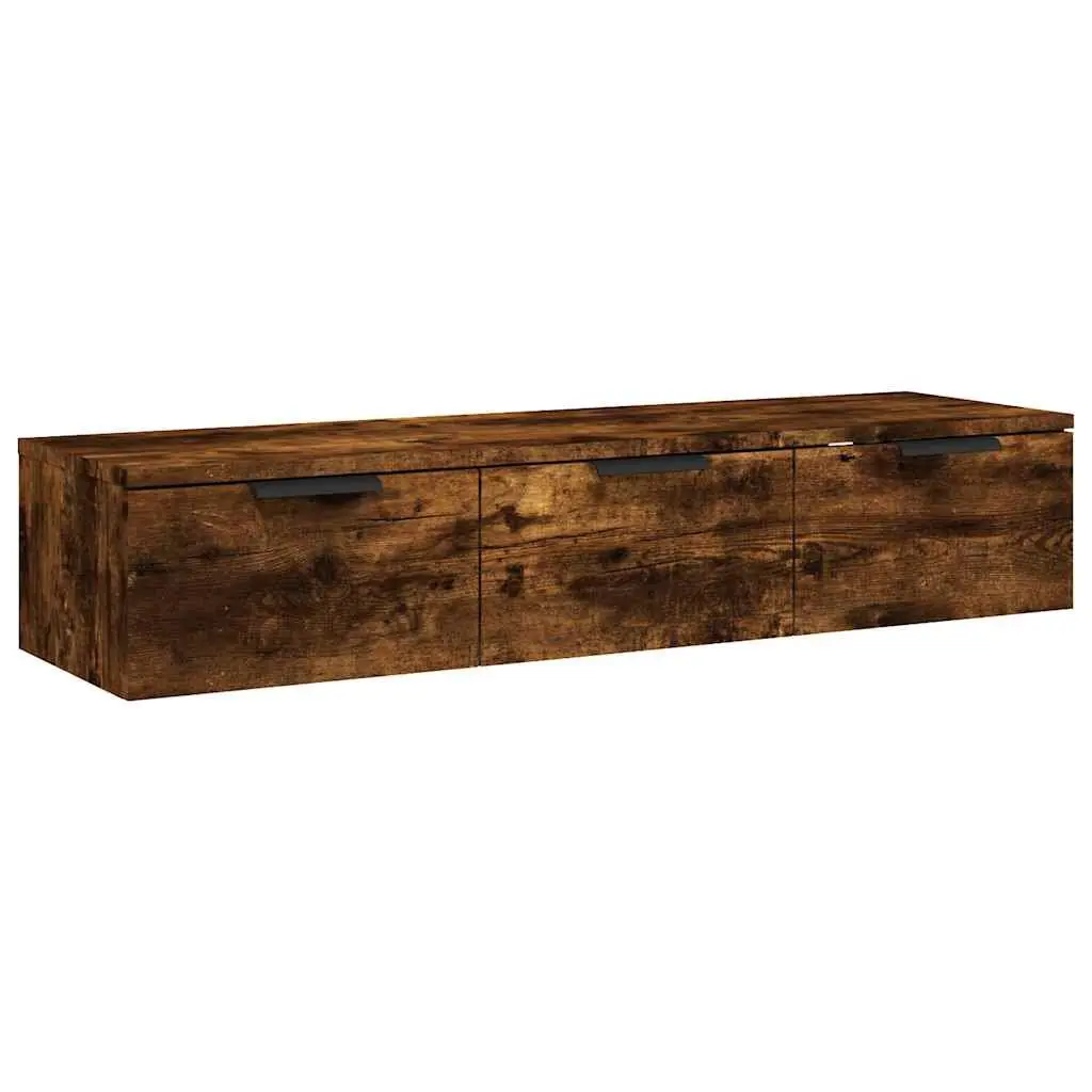 Floating Shelf Wall Cabinet Brown Engineered Wood 102x30x20cm