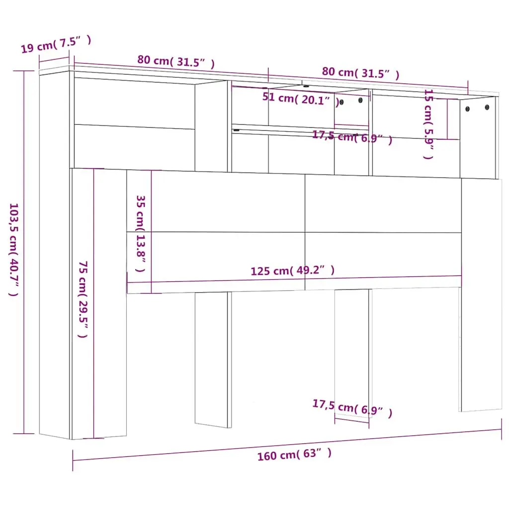 Wall-Mount Headboard Cabinet
