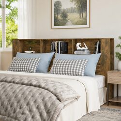 Your Perfect Storage Solution: Smoked Oak Headboard Cabinet